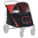 PawHut Dog Stroller Rain Cover, Cover For Dog Pram Buggy For, Large, Medium Dogs