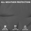 Outsunny 2Pcs Garden Chair Cushions, Waterproof Seat Pads, Dark Grey