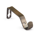 Full Stop - Extendable Curtain Pole with rings and pair of end finials in Antique Brass