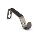 Full Stop - Extendable Curtain Pole with pair of end finials in Black Silk