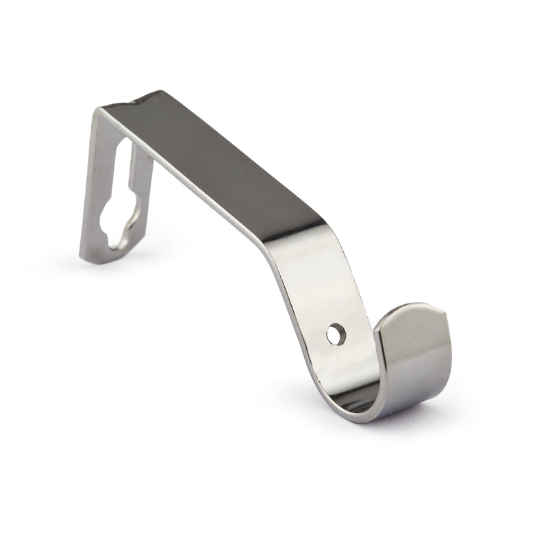 Full Stop - Extendable Curtain Pole with pair of end finials in Chrome