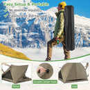 6-Sided Family Tent with Rainfly, Skylight, 3 Doors, 3 Windows-Olive Green