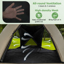 6-Sided Family Tent with Rainfly, Skylight, 3 Doors, 3 Windows-Olive Green