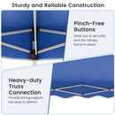 300 X 300 Cm Pop Up Canopy Tent With Wheeled Bag-Blue