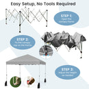 300 X 300 Cm Pop Up Canopy Tent With Wheeled Bag-Grey