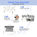 Pop up Canopy Tent with 1 Sidewall Outdoor Easy Setup Folding Gazebo Shelter-White