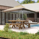 Pop Up Gazebo With Vented Top And Portable Canopy Shelter-without Mesh Netting