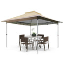 Pop Up Gazebo With Vented Top And Portable Canopy Shelter-without Mesh Netting