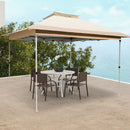 Pop Up Gazebo With Vented Top And Portable Canopy Shelter-without Mesh Netting