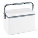 Portable Hard Cooler 12 L Injection Molded Insulated Ice Chest With Easy-Grip Handle-White
