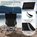 Portable Camping Chair High Back Ultra-Lightweight Foldable Backpacking Chair-Black