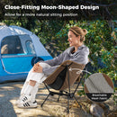 Portable Camping Chair Ultra-Lightweight Foldable Backpacking Chair-Coffee