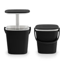 Portable Cooler Box Side Table With Handle And Bottle Opener-Black