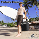 Portable Cooler Box Side Table With Handle And Bottle Opener-Black