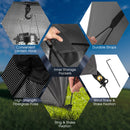 Pop-up Camping Tent with Carry Bag and Rainfly for 2-3 People-Grey