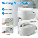 Portable Toilet With 20 L Detachable Waste Tank-Grey