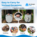 Portable Toilet With 20 L Detachable Waste Tank-Grey