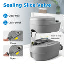 Portable Toilet With 20 L Detachable Waste Tank-Dark Grey