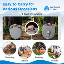 Portable Toilet With 20 L Detachable Waste Tank-Dark Grey