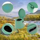 Portable Travel Toilet with Detachable Inner Bucket and Removable Toilet Paper Holder-Green