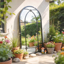 Outsunny Arched Mirror, Decorative Wall Mirrors, Black