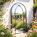 Outsunny Arched Mirror, Decorative Wall Mirrors, Black