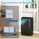 HOMCOM 14,000 BTU Portable Air Conditioner Unit With Remote, 24H Timer