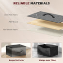 HOMCOM Fabric Chest of Drawers, 4 Drawer Dresser for Bedroom