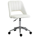 Vinsetto Mid-Back Swivel Home Office Chair Scallop Computer Chair