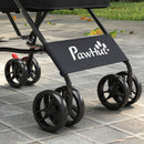 PawHut Foldable Dog Stroller with Mesh Windows for Mini Dogs, Black