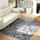 HOMCOM Non-Slip Washable Rug, Chenille Floor Carpet for Living Room,