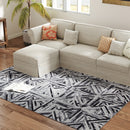 HOMCOM Non-Slip Washable Rug, Chenille Floor Carpet for Living Room,