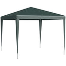 Outsunny Garden Gazebo Marquee Party Tent Wedding Canopy Patio Green 2.7 X 2.7m