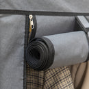 HOMCOM Fabric Portable Wardrobe with 8 Shelves 2 Hanging Rails