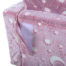 AIYAPLAY 2 In 1 Kids Folding Bed With Glow In The Dark Cosmic Design, Pink