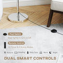 HOMCOM Floor Lamp With Remote Control And Adjustable Colour Temperatures