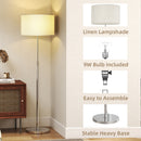 HOMCOM Floor Lamp With Remote Control And Adjustable Colour Temperatures