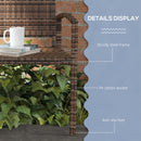 Outsunny Patio Rattan 2 Seater Garden Bench Love Seat Garden Armchair Brown