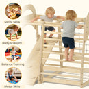 AIYAPLAY 6 In 1 Kids Climbing Frame With Slide, Monkey Bars, Ladder