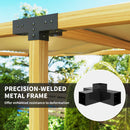 Outsunny Pergola Kit, Pergola Brackets With 3-Way & 4-Way Corner Brackets