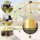 Outsunny Pergola Kit, Pergola Brackets With 3-Way & 4-Way Corner Brackets