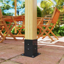 Outsunny Pergola Kit, Pergola Brackets With 3-Way & 4-Way Corner Brackets