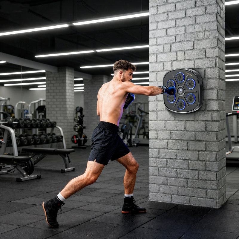 SPORTNOW Smart Bluetooth Boxing Machine Wall Mounted with 9 Speeds & Modes