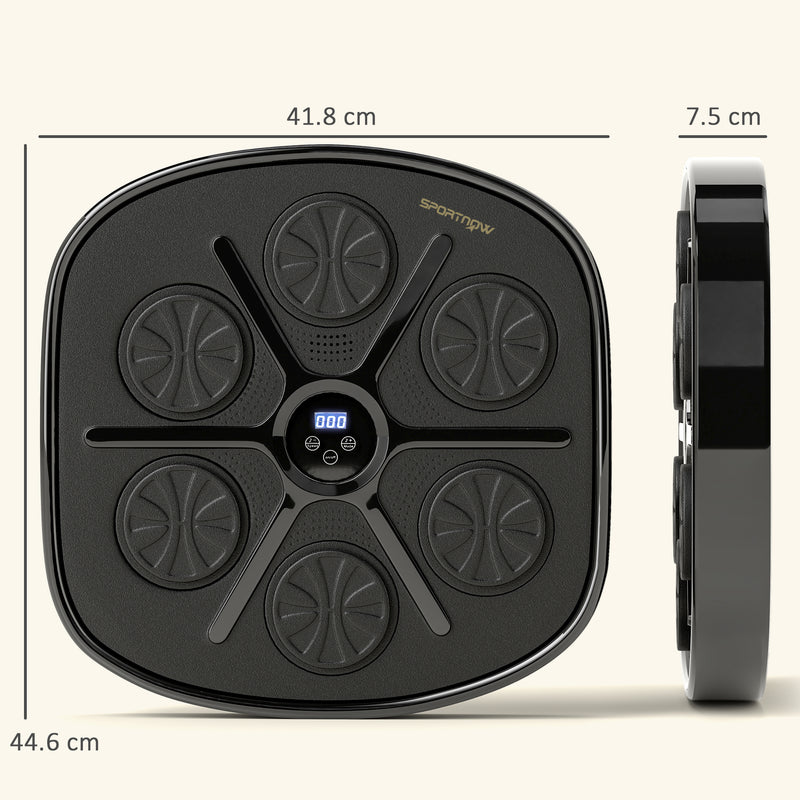 SPORTNOW Smart Bluetooth Boxing Machine Wall Mounted with 9 Speeds & Modes