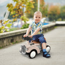 AIYAPLAY Foot to Floor Slider with Steering Wheel, for Ages 12-36 Months - Cream