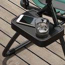 Outsunny 2 Pcs Zero Gravity Lounger Folding Recliner Chair W/ Cup Holder