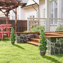 HOMCOM Set of 2 Decorative Artificial Plants with Lavender and Pot, 90cm