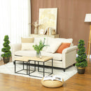 HOMCOM Set of 2 Decorative Artificial Plants with Lavender and Pot, 90cm