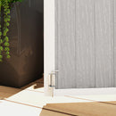 Outsunny 4.7 x 2.5FT Lockable Garden Shed, 2-Bin Storage Shed, Light Grey