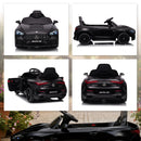 AIYAPLAY Kids Electric Car Licensed Mercedes AMG, 12V Ride On Car, Black